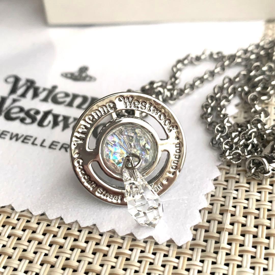 Vivienne Westwoodクリスタル　 ゴールドネックレス