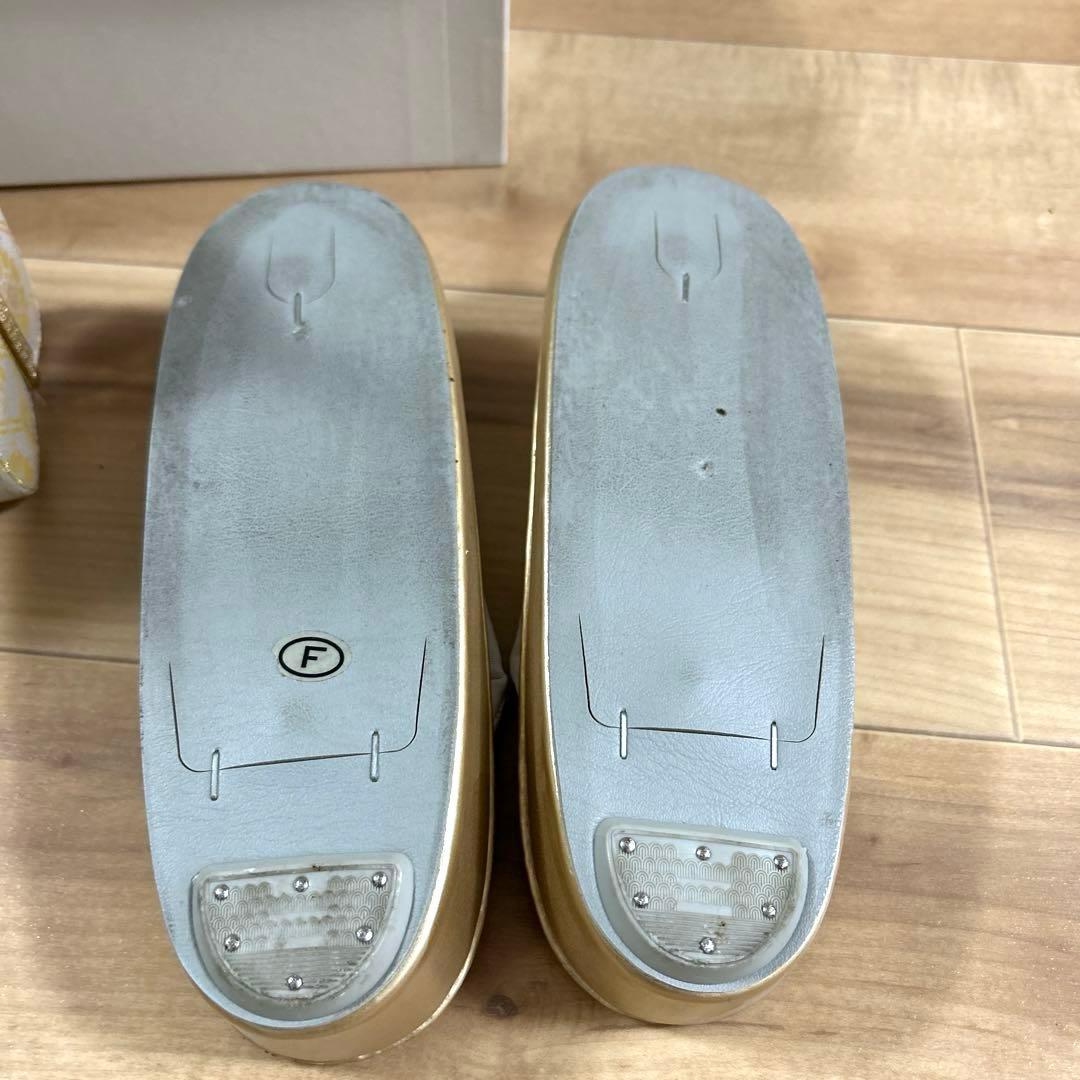 フォーマル 正絹帯地 草履 バッグセット 和装 一度のみ使用 ①