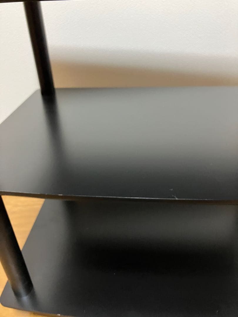 Sound Magic HS03BB　艶消し黒棚板　黒支柱　オーディオラック