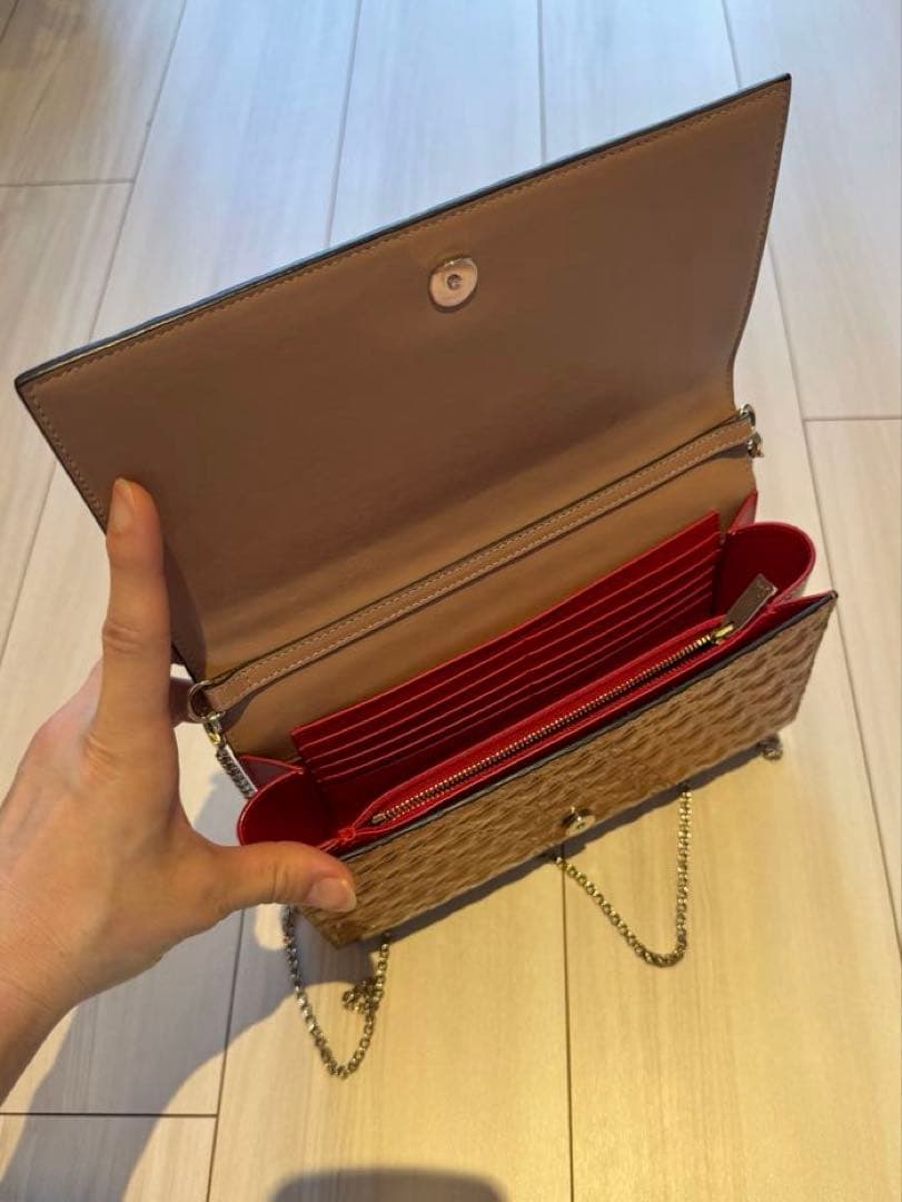 【希少】美品 クリスチャンルブタン クラッチ バッグ ゴールド bag 金色