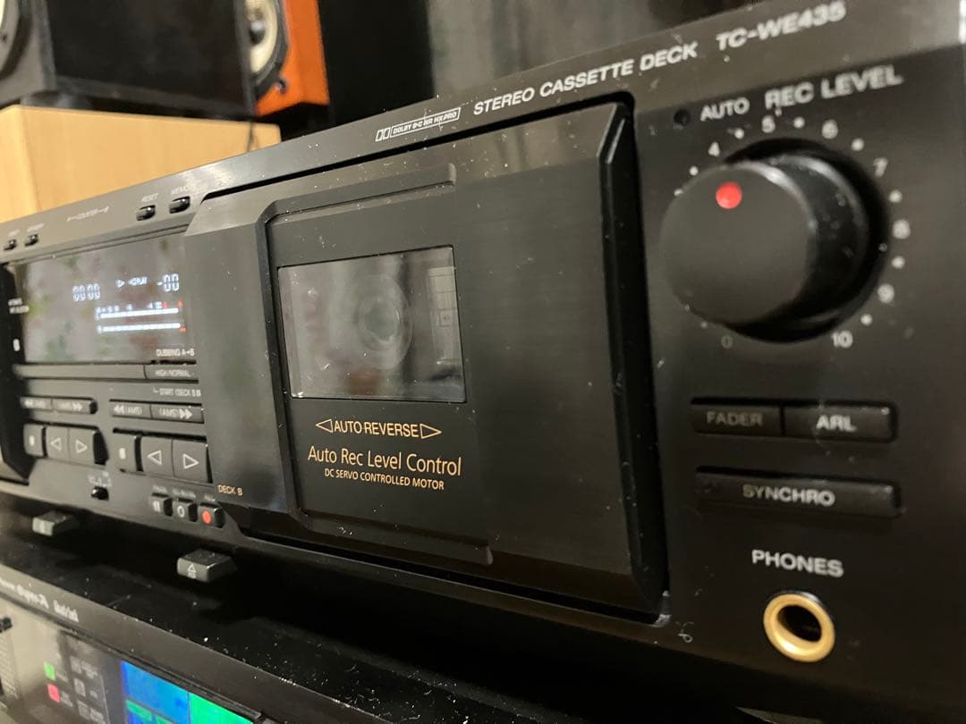 【美品・動作品】SONY TC-WE435 カセットデッキ／カセットテープ付き