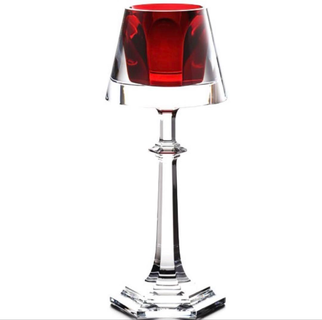 新品　Baccarat バカラ キャンドル　スタンド マイファイヤー レッド