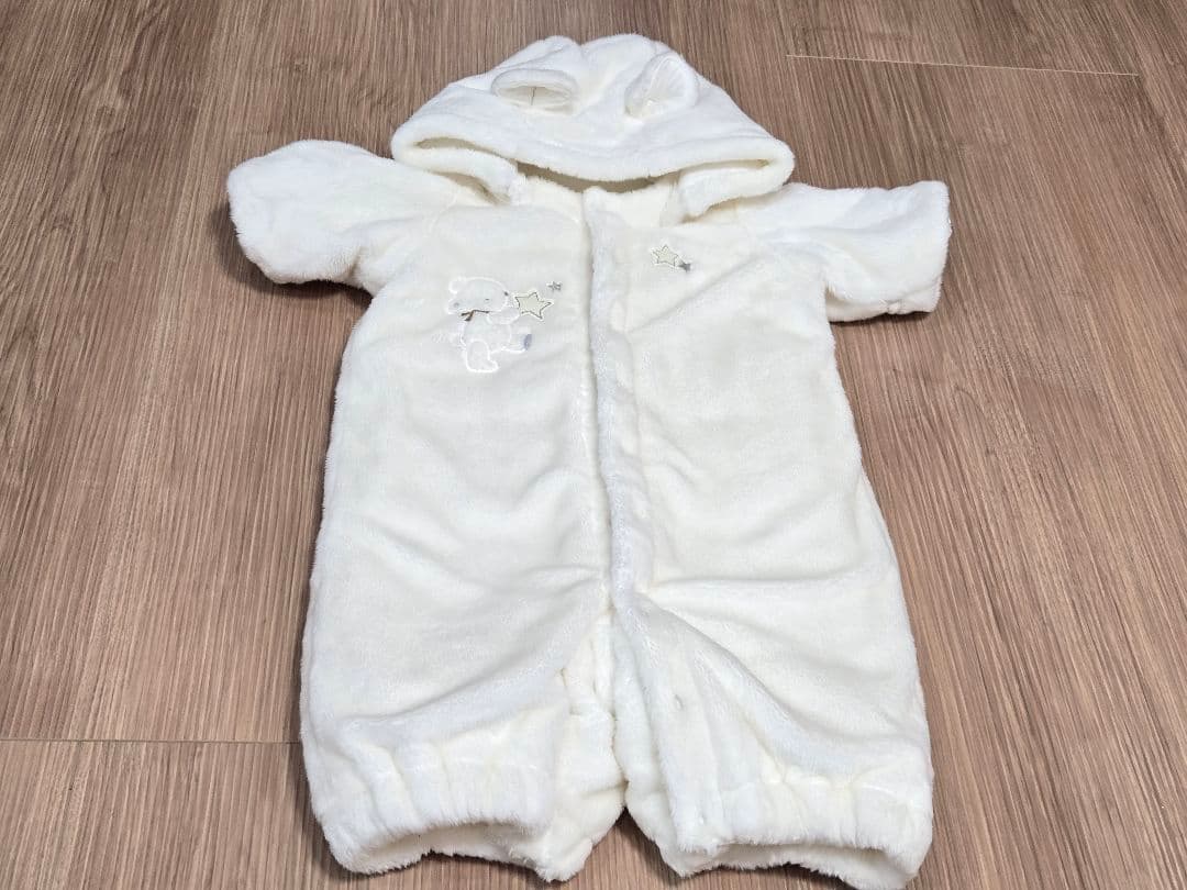 美品　ファミリア　ジャンプスーツ　おくるみ60cm