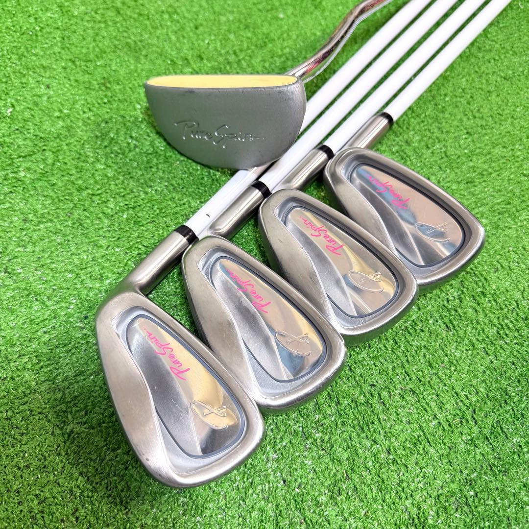 ゴルフセット　初心者応援　レディース　PureSpin 右打ち　ラウンドOK