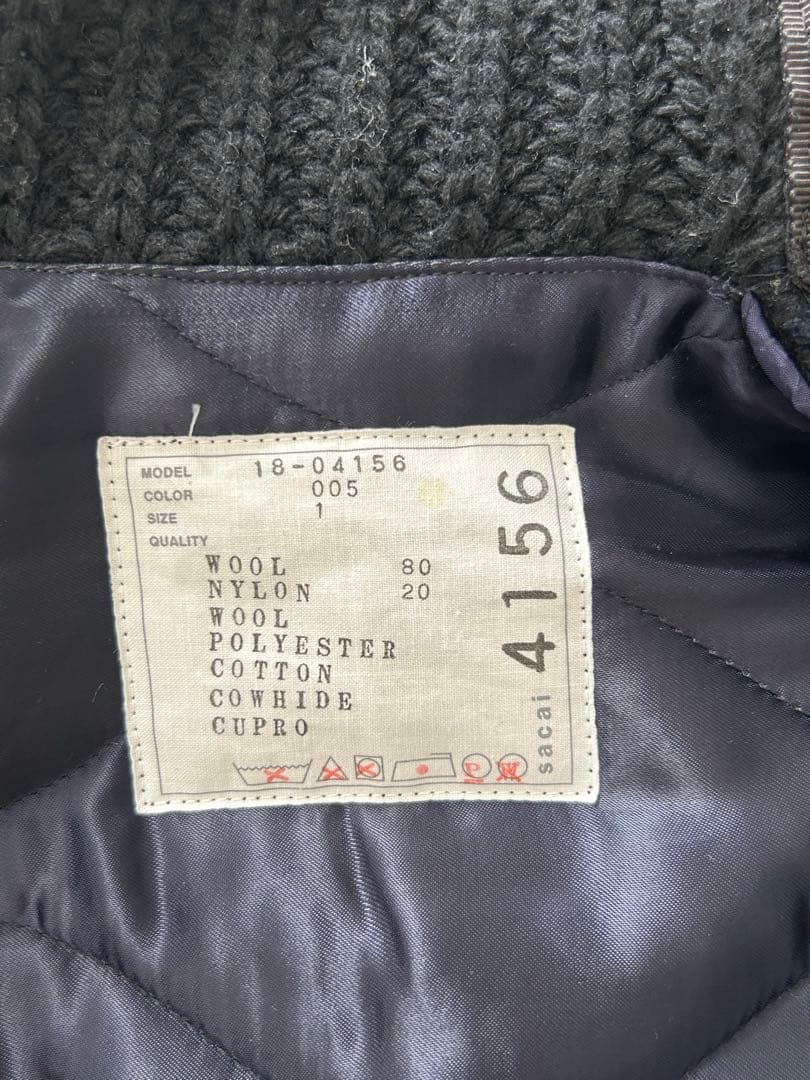 sacai サカイ 18AW18-04156 ウール ジャケット 【値下げ不可】