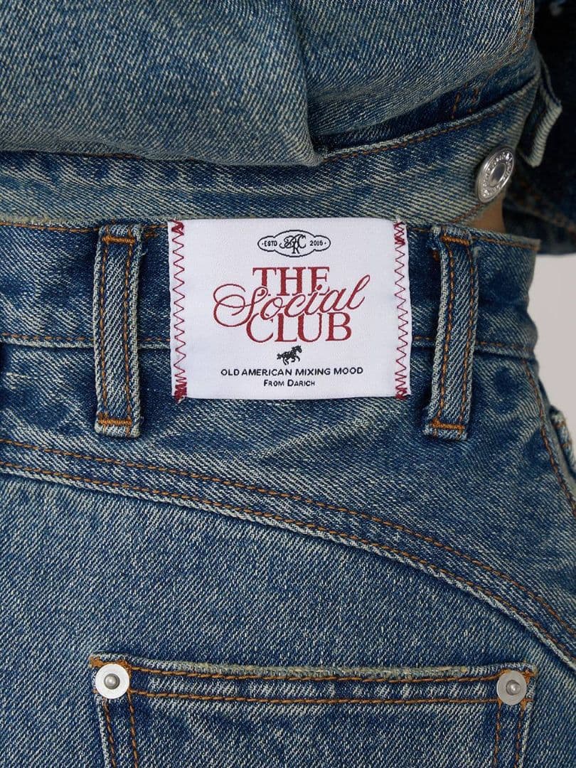 ダーリッチ バックカーブデニムミニスカート 【S】