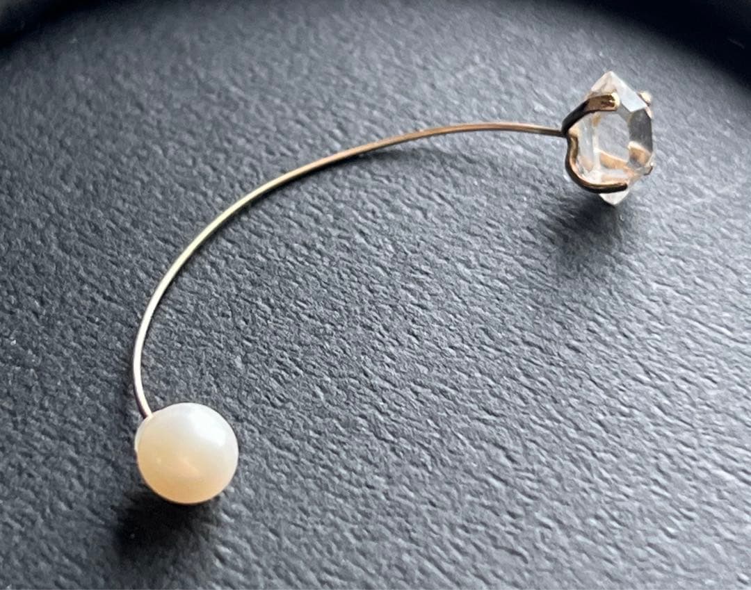 accessories mauさんのハーキマーダイヤモンドピアス