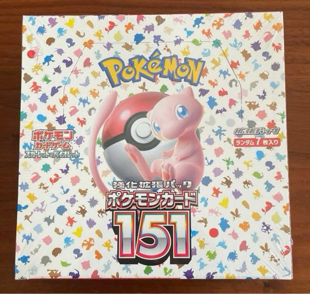 ポケカ　151 シュリンク付き　1BOX ミシン目少し破れあり