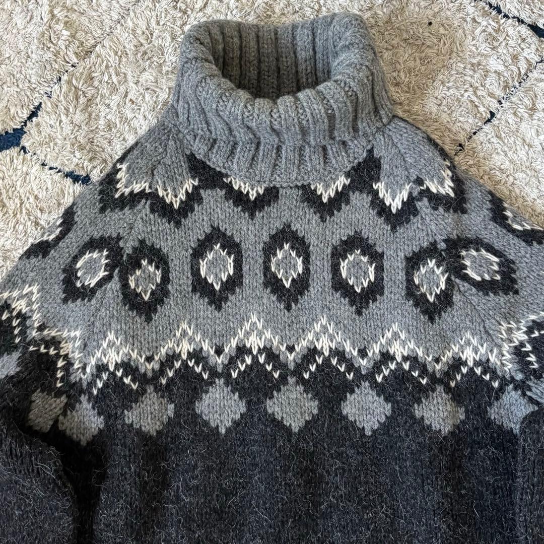 【美品✨】ドルチェ　ニット　ハイネック　タートルネック　アルパカ　ウール　44