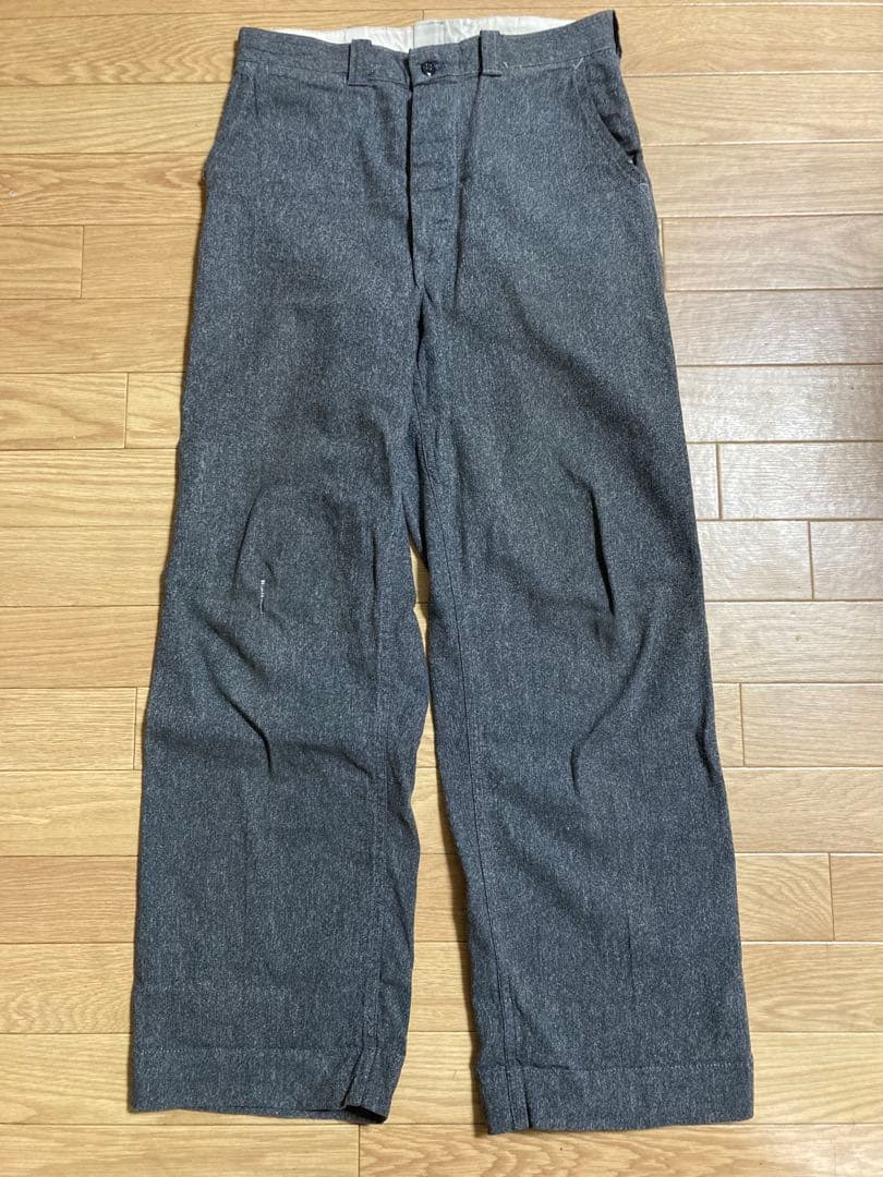40s 50s ブラックシャンブレー ワークパンツ ヴィンテージ ビンテージ