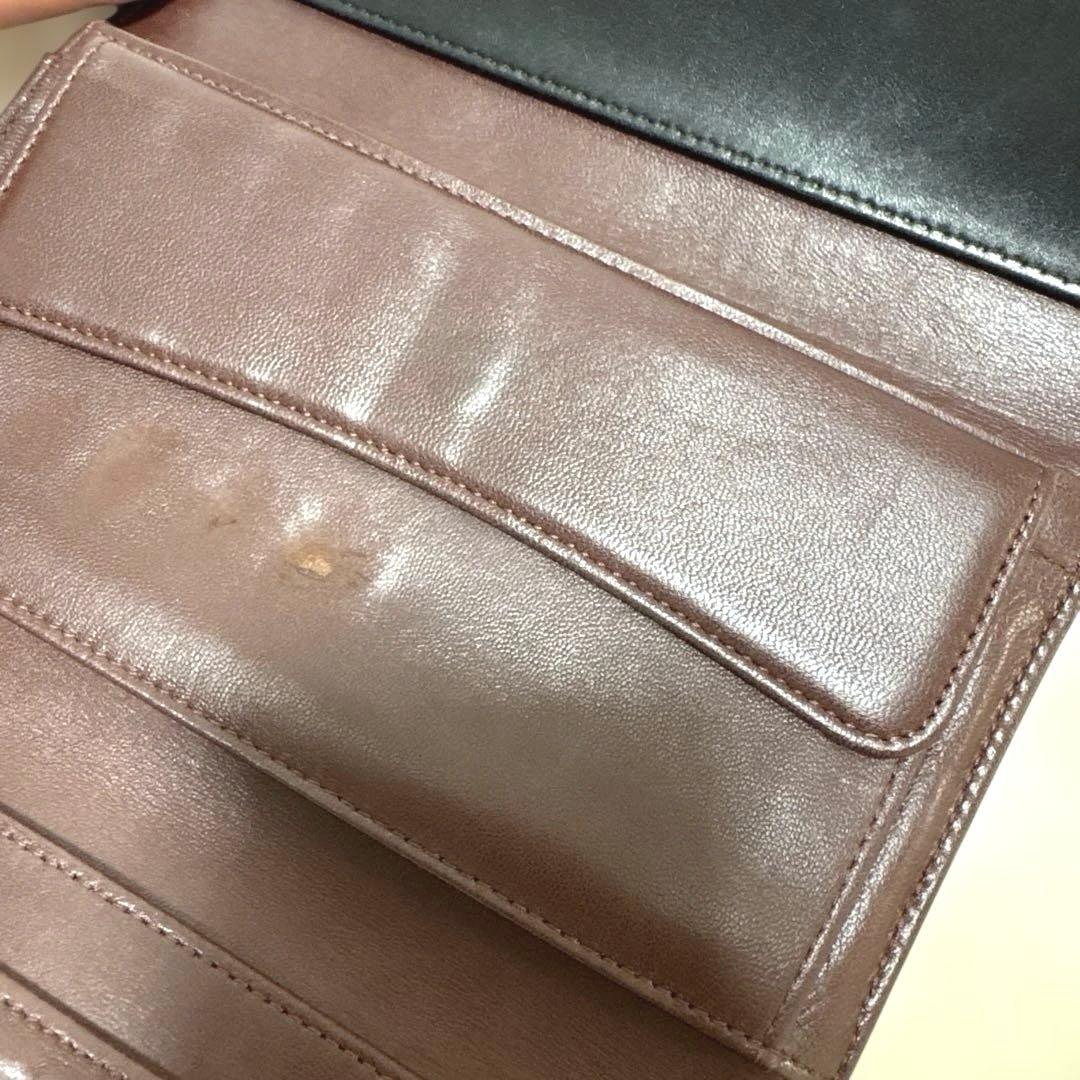 CHANEL シャネル 三つ折り長財布 マトラッセ ラムスキン ブラック