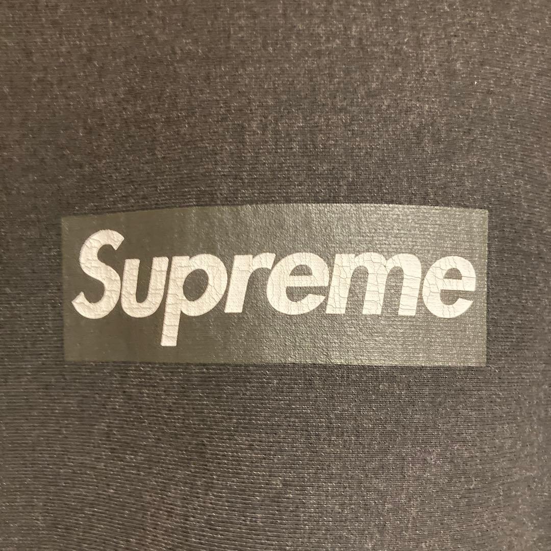 Supreme Washed Box Logo Crewneck 黒M