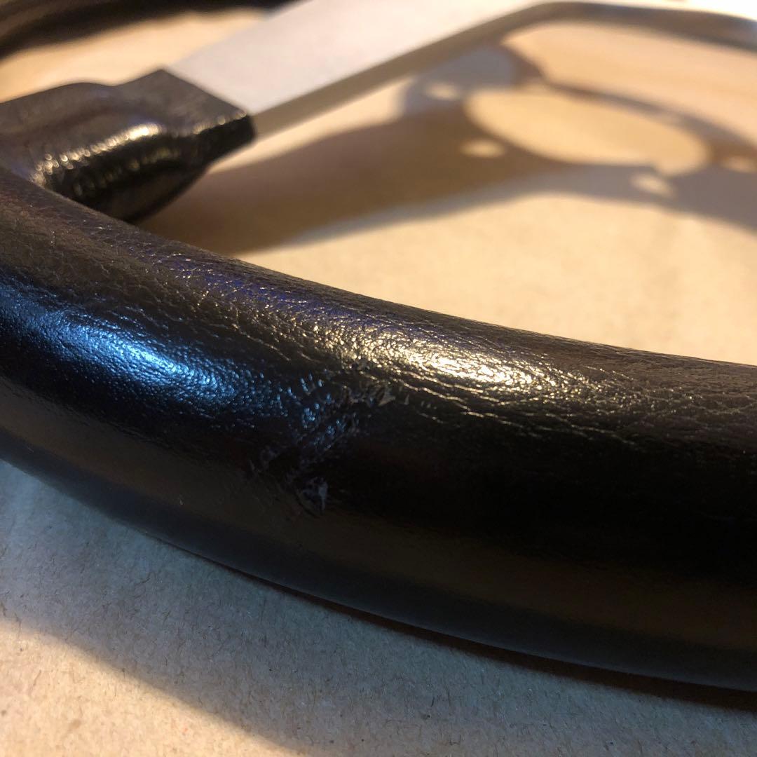 【値下げ】ABARTH スコーピオンφ350mmレザー ステアリング