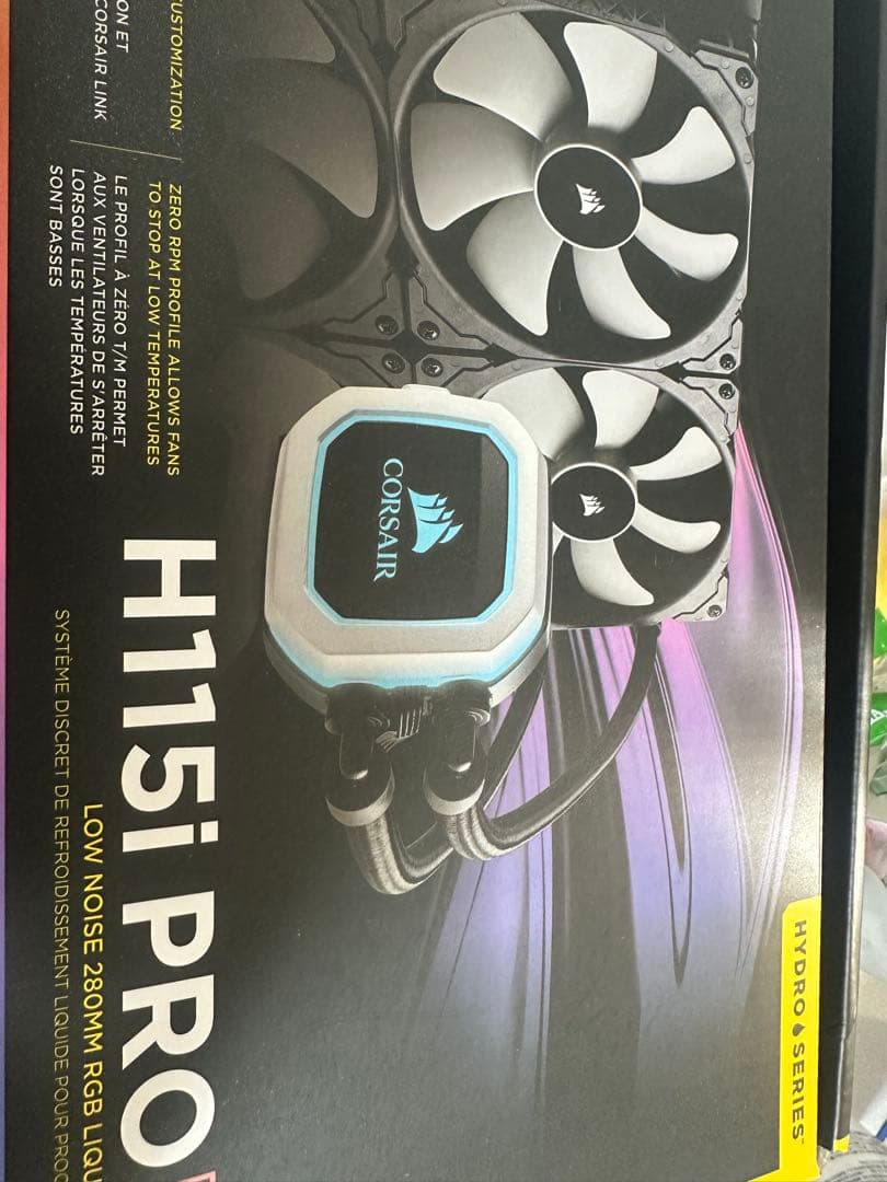 PC用ファン・クーラー CORSAIR iCUE H115i RGB PRO