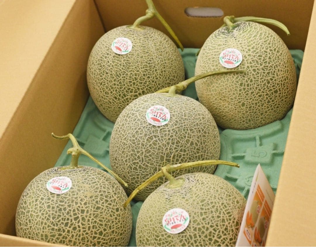 メロン 4-6玉　旬の果物　高級品質　秀