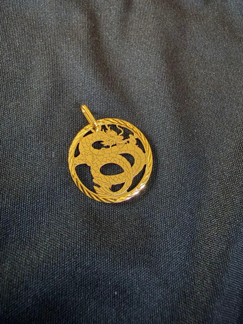 Au999 K24 ドラゴン　ペンダントトップ