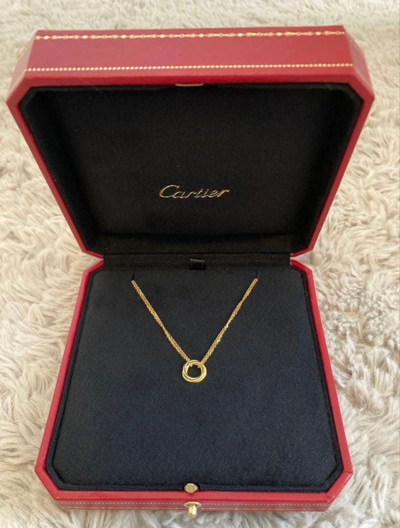 【美品】Cartier TRINITY NECKLACEトリニティ ネックレス