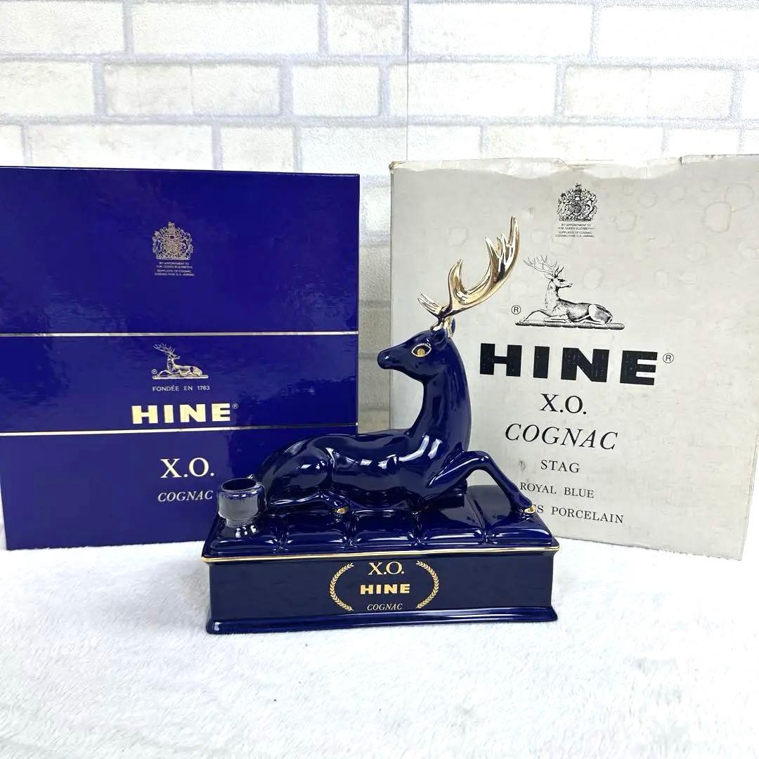 HINE X.O. COGNAC ハインコニャック 青鹿陶器リモージュ