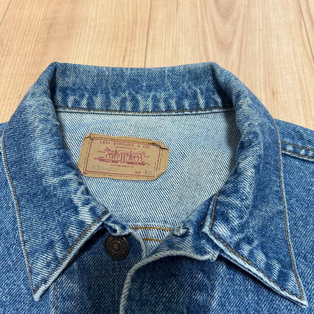 【USA製】80s ／Levi's 71506-0216／42／デニムジャケット