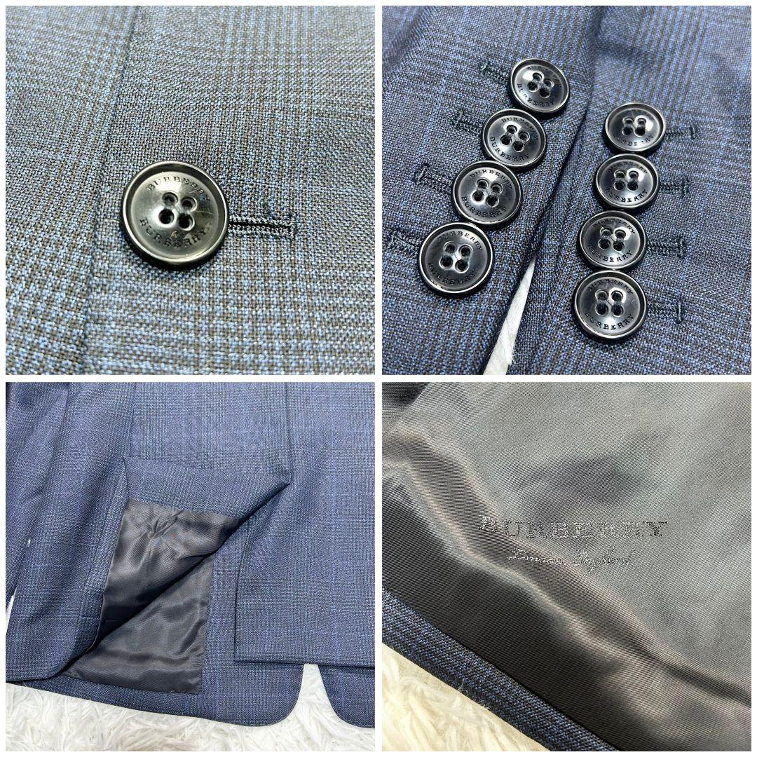 【極美品】バーバリー フォーマル スーツ キッズ 140 ネイビー 卒服