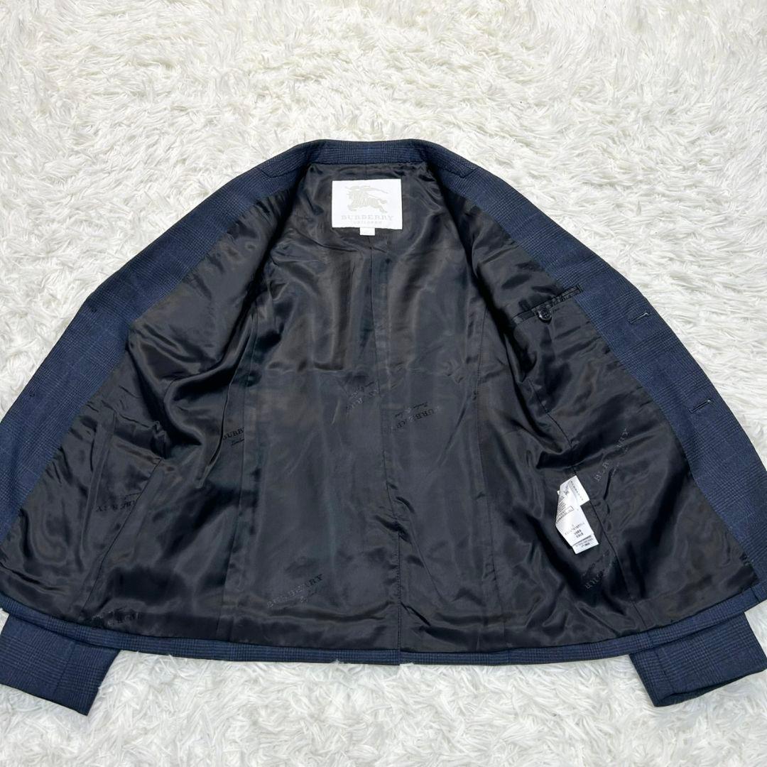 【極美品】バーバリー フォーマル スーツ キッズ 140 ネイビー 卒服