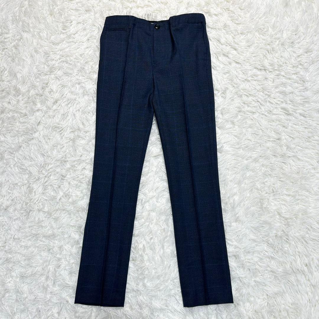 【極美品】バーバリー フォーマル スーツ キッズ 140 ネイビー 卒服