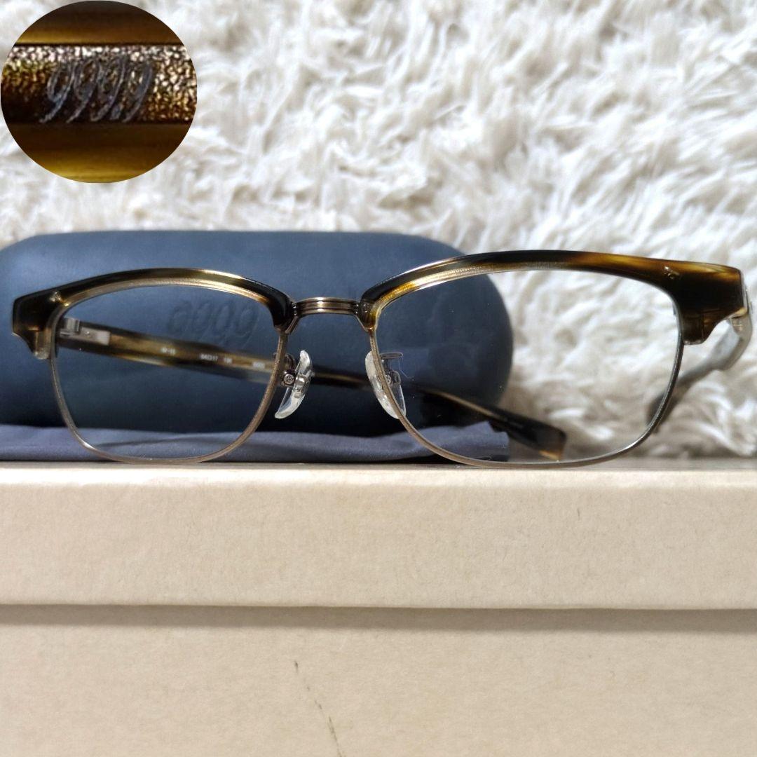 美品 付属品完備 999.9 M-15 サーモント ブロウ サングラス