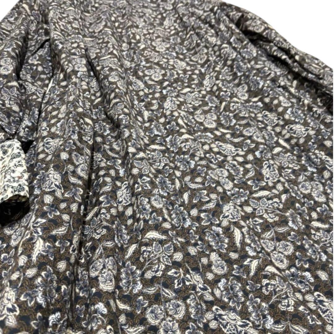 【美品】北欧暮らしの道具店 大人のための柄ワンピース ロング Aライン