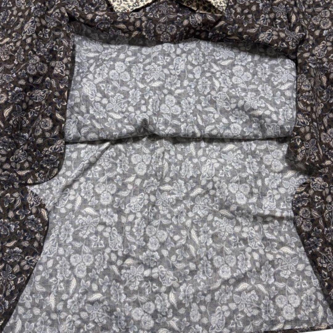 【美品】北欧暮らしの道具店 大人のための柄ワンピース ロング Aライン