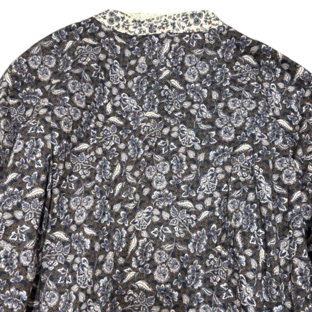 【美品】北欧暮らしの道具店 大人のための柄ワンピース ロング Aライン