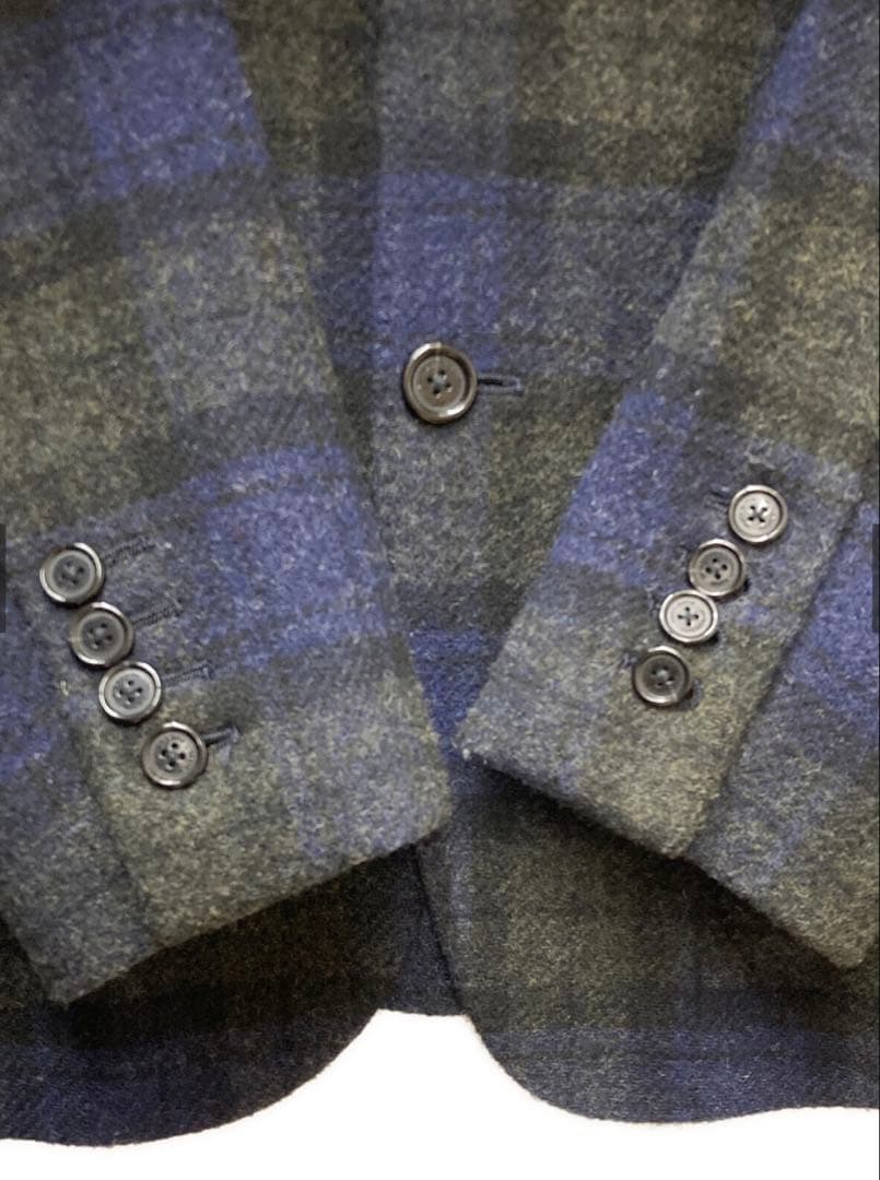 自宅保管品✨バーバリーブラックレーベル　チェック柄　ウールテーラードジャケット