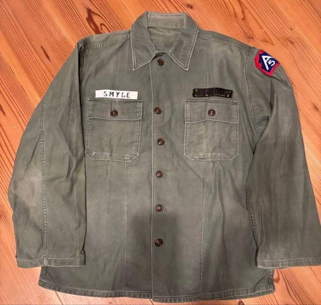 og-107 ユーティリティシャツ　筒袖　1st 初期　50s 60s