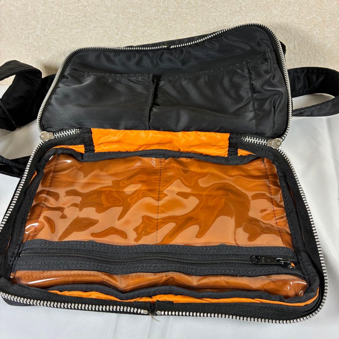 [未使用級] PORTER タンカー ショルダーバッグ 2層 ブラック S