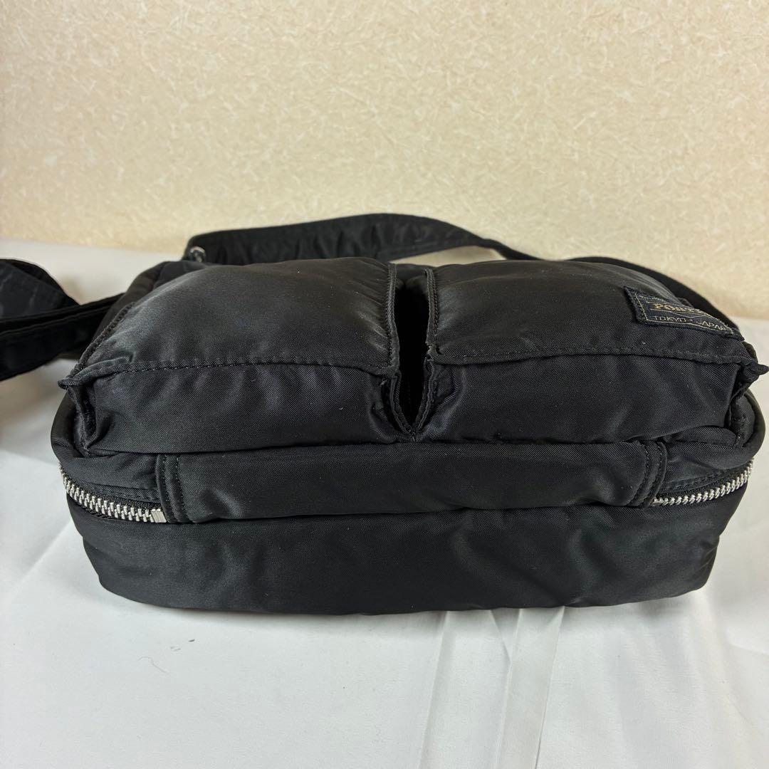 [未使用級] PORTER タンカー ショルダーバッグ 2層 ブラック S