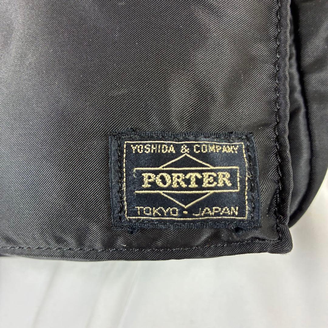 [未使用級] PORTER タンカー ショルダーバッグ 2層 ブラック S