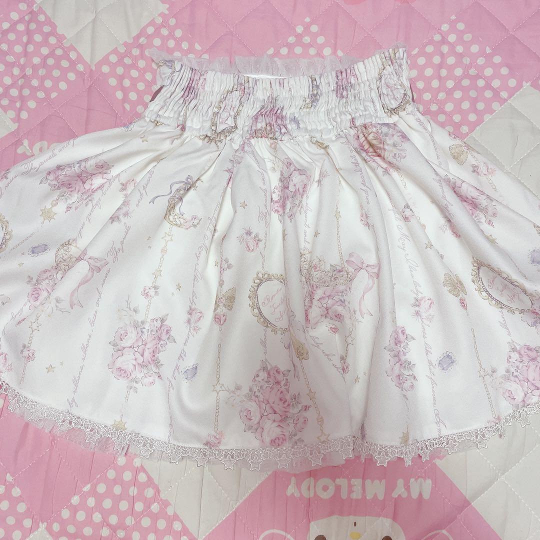 新品タグ付♡リズリサ♡ジュエリー柄セットアップ♡ホワイト♡