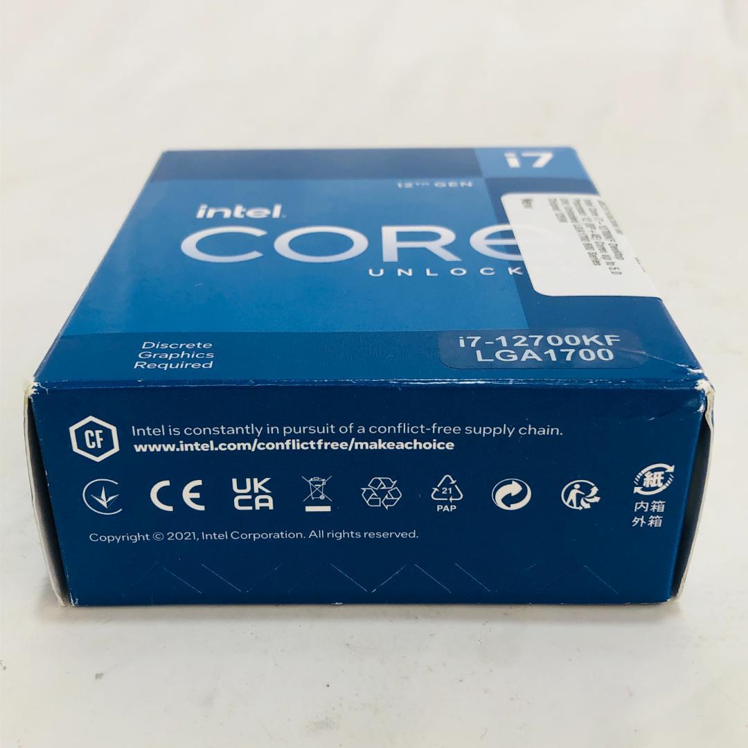 Intel Core i7-12700KF CPU インテル プロセッサー o2