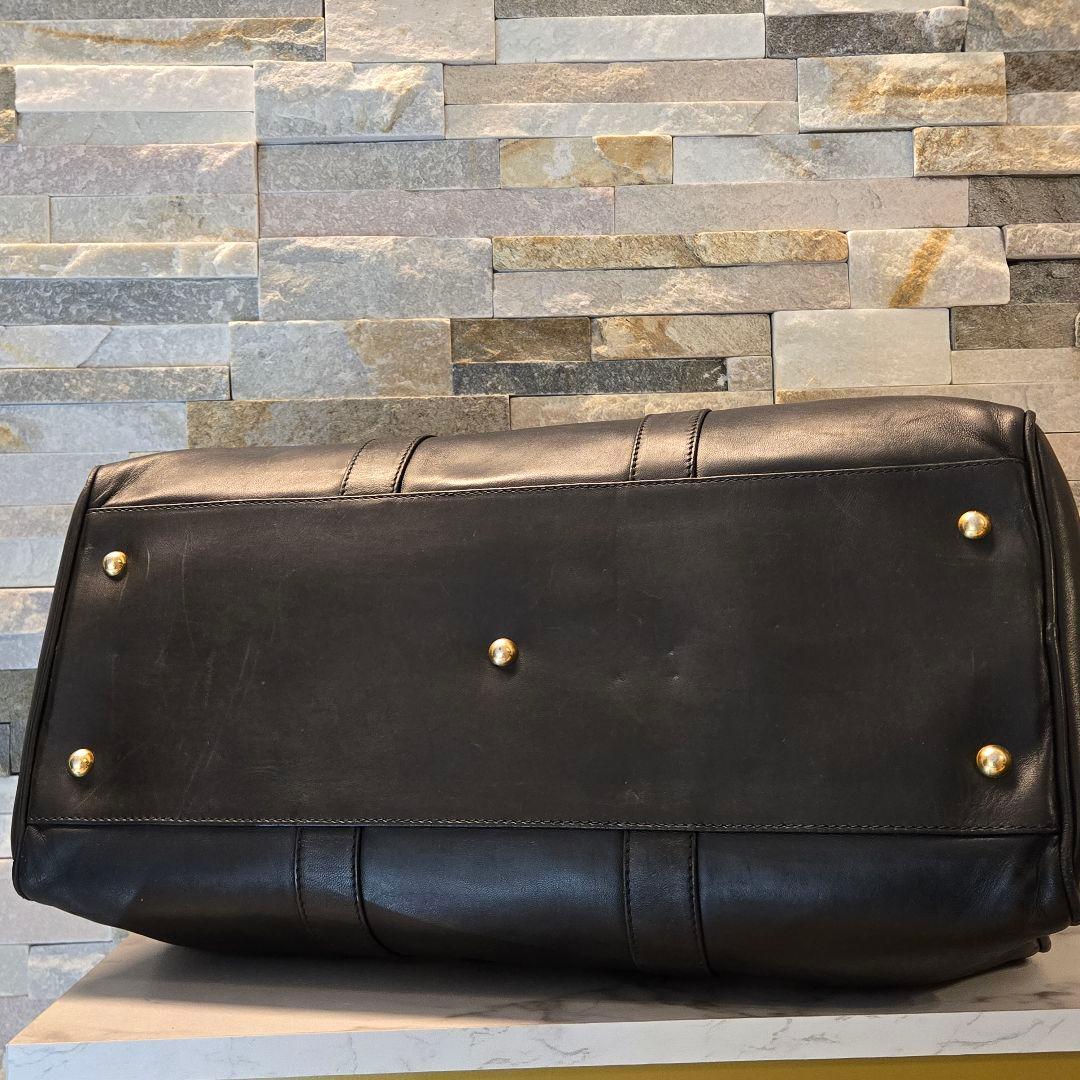 Hunting world　ハンティングワールド　ボストンバッグ　レザー　黒