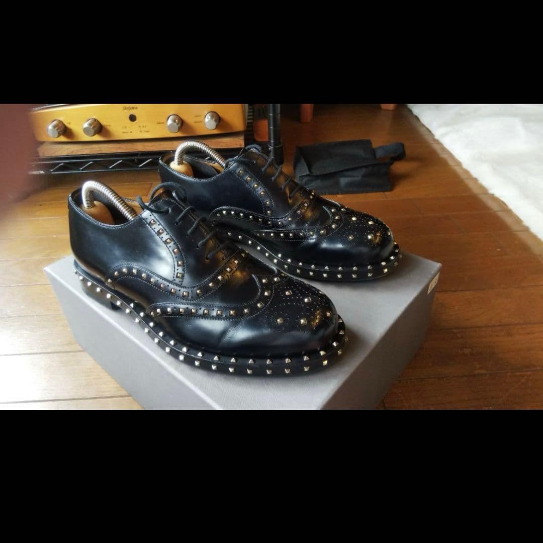 美品　VALENTINOフルスタッズブローグ