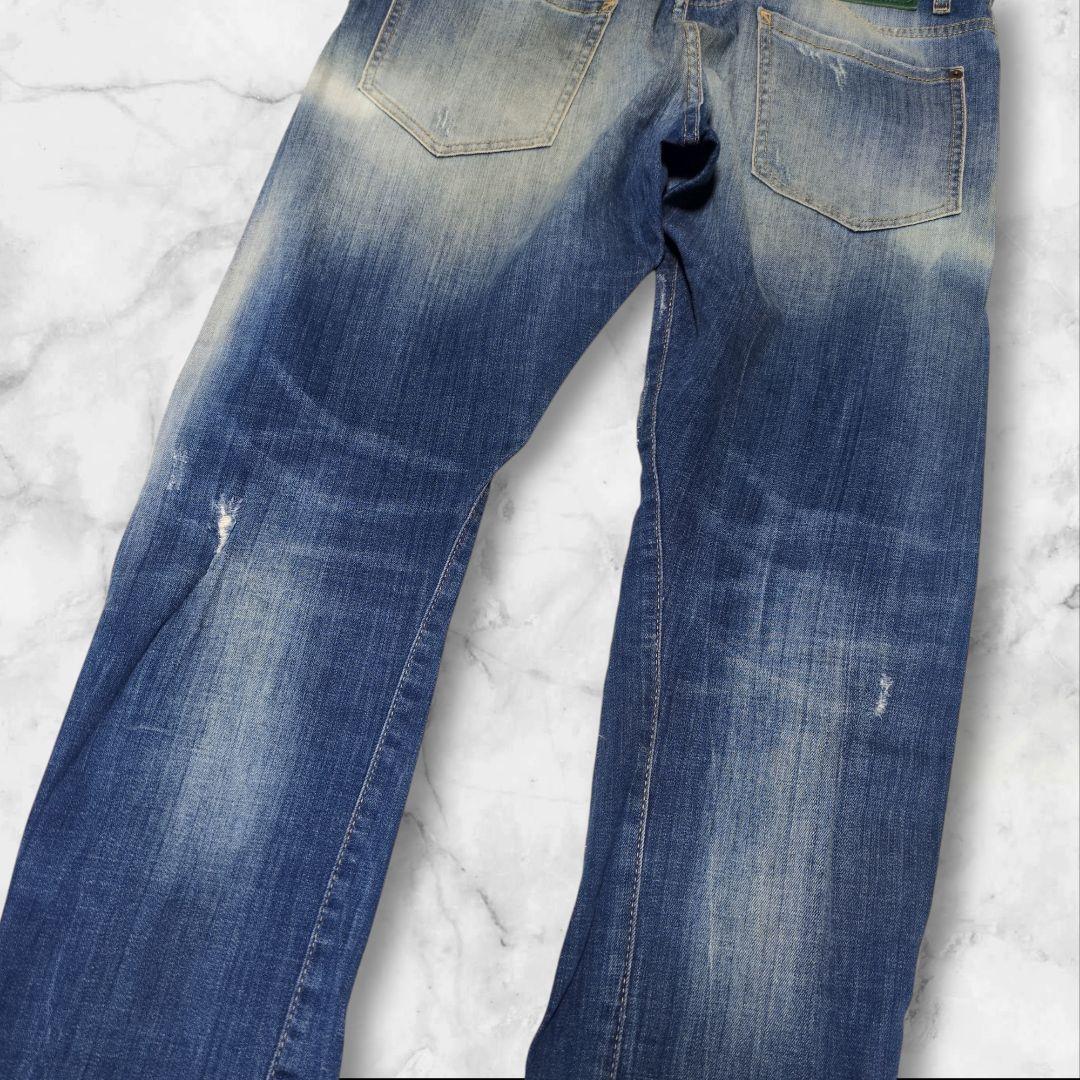 希少✨ディースクエアード sexy twist jean デニム 緑パッチ 52