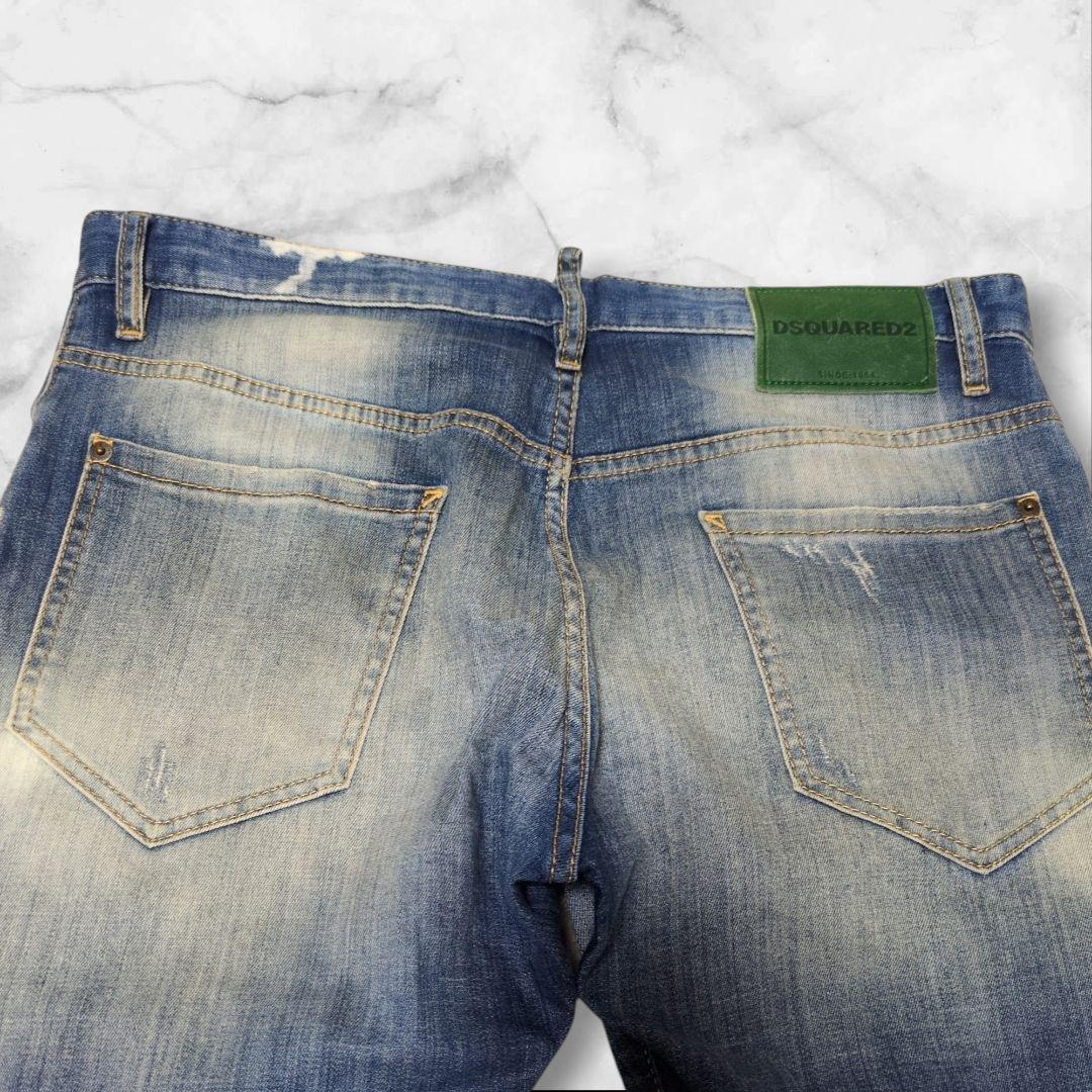 希少✨ディースクエアード sexy twist jean デニム 緑パッチ 52