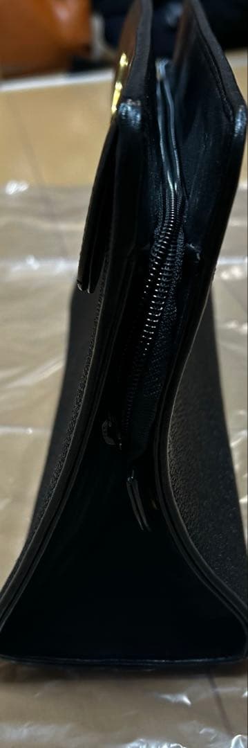 希少　ガルーシャ　エイ革　スクラッチ　ハンドバッグ　ゴールドロゴ