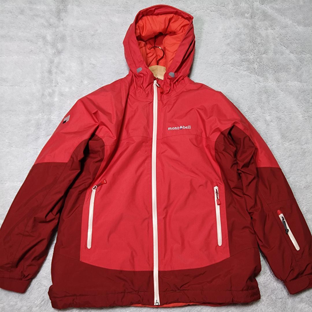 モンベル　パウダーステップジャケット　パウダーライトビブ　上下セット　スキー　雪