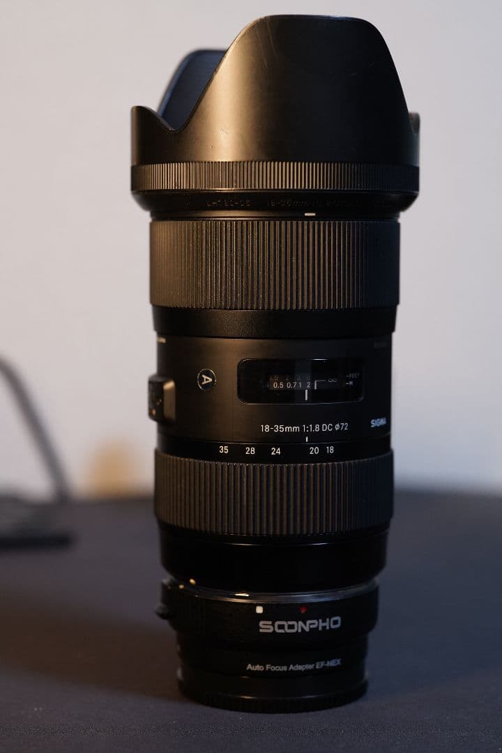 Sigma 18-35mm f/1.8 DC Canon用（a7R3で使用）