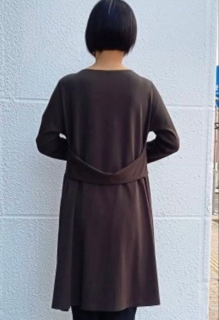 Jurgen Lehl ソフト天竺のチュニック　墨黒チャコール