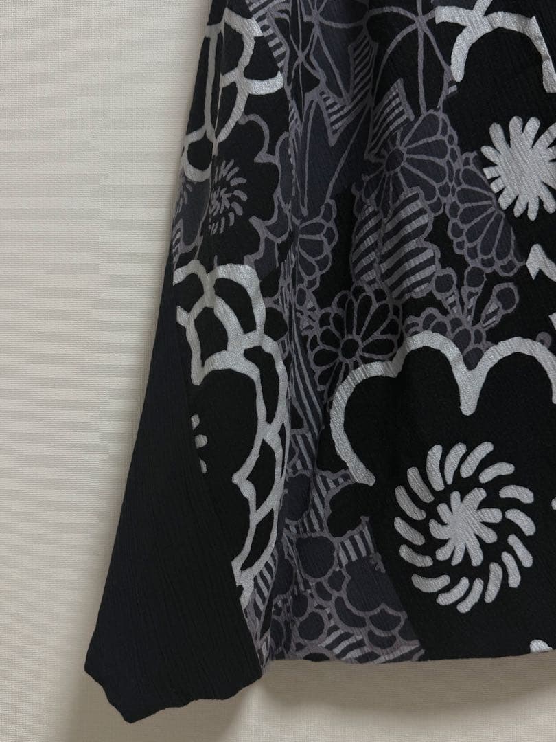 SOU•SOU 高島縮 富士（ふじ） 濡羽色　XSサイズ