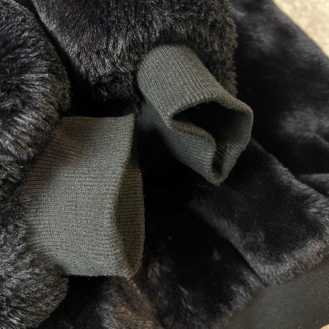 REFLEM うさ耳BIGファーパーカー ブラック