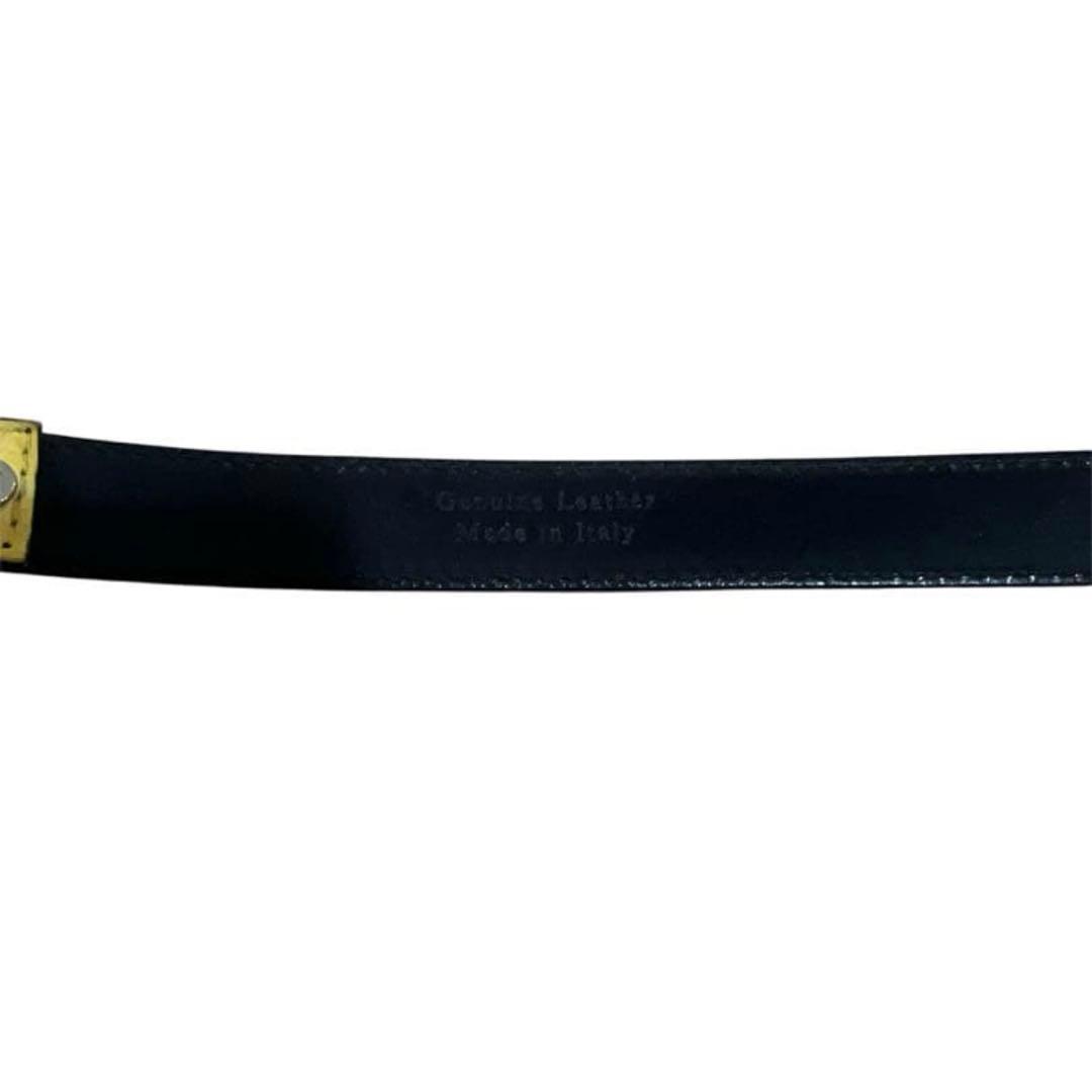 Dries Van Noten パイソン柄 ナローレザーベルト