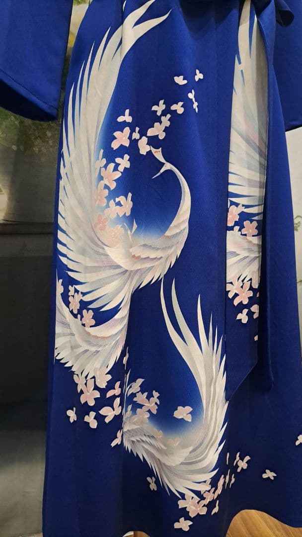 着物リメイク　ワンピース　ドレス　正絹　訪問着　付け下げ　ハンドメイド