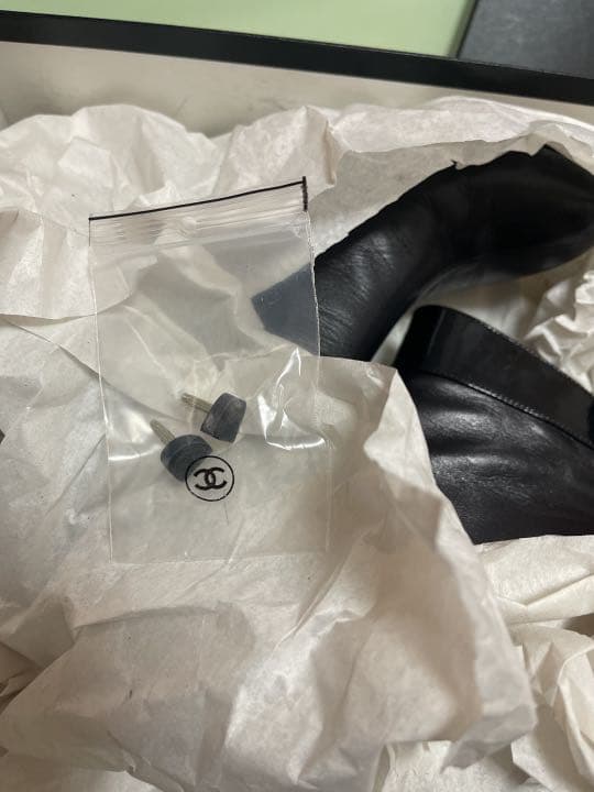 美品 CHANEL シャネル ブラック ショートブーツ ブーティ